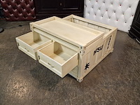 Salontafel chesterfield, chesterfield, wit - afbeelding 3 van  6