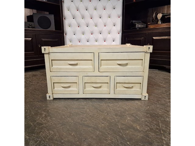 Salontafel chesterfield, chesterfield, wit - afbeelding 6 van  6