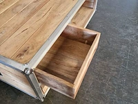 Salontafel chesterfield, creme - afbeelding 3 van  5