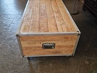 Salontafel chesterfield, creme - afbeelding 4 van  5