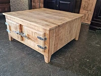 Salontafel chesterfield, creme - afbeelding 4 van  4