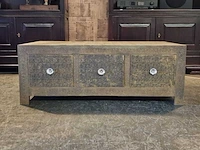 Salontafel chesterfield, goud - afbeelding 1 van  2