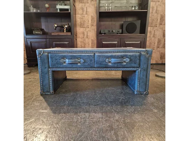 Salontafel chesterfield, jack, blauw - afbeelding 1 van  3
