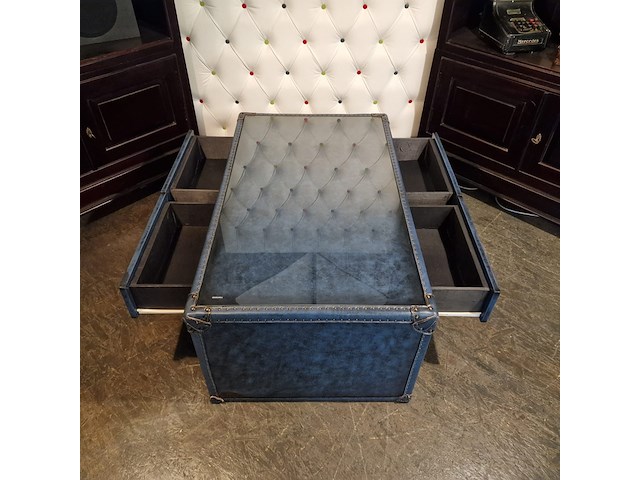 Salontafel chesterfield, jack, blauw - afbeelding 3 van  9