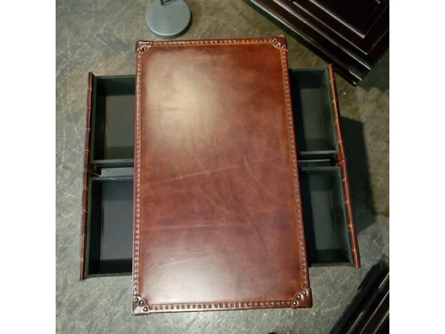 Salontafel chesterfield, jack knopen, bruin - afbeelding 2 van  3
