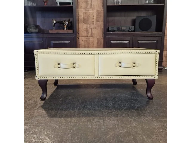 Salontafel chesterfield, jason, creme - afbeelding 3 van  3