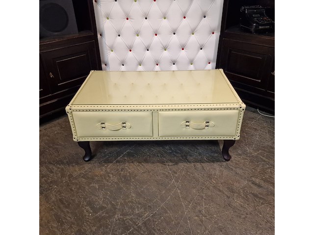 Salontafel chesterfield , jason, crème - afbeelding 5 van  7