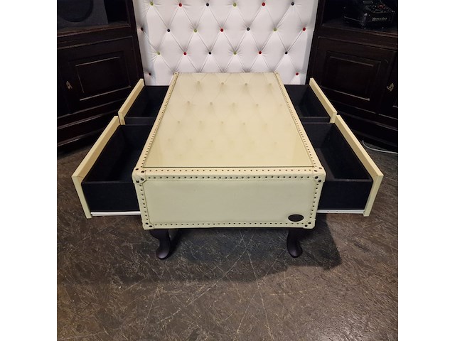 Salontafel chesterfield , jason, crème - afbeelding 6 van  7