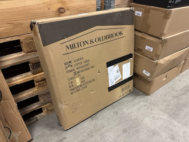 Salontafel diameter 75cm milton & oldbrook, almeria - afbeelding 3 van  3