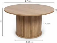 Salontafel, diameter 75cm milton & oldbrook, almeria - afbeelding 1 van  4