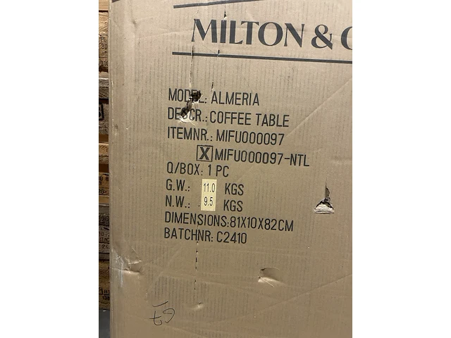 Salontafel, diameter 75cm milton & oldbrook, almeria - afbeelding 3 van  4