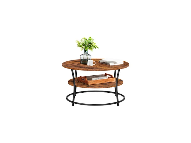 Salontafel diameter 80 cm vasagle - afbeelding 2 van  3