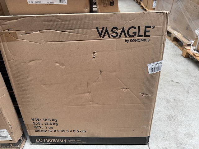 Salontafel diameter 80 cm vasagle - afbeelding 3 van  3