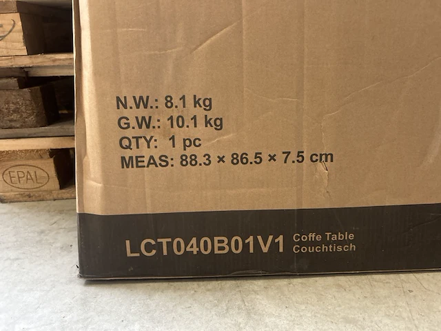 Salontafel diameter 80cm vasagle - afbeelding 4 van  4
