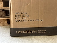 Salontafel diameter 80cm vasagle - afbeelding 4 van  4