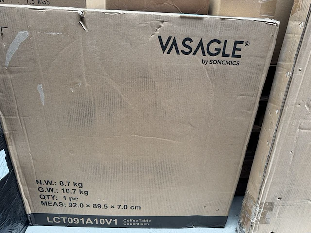 Salontafel diameter 84 cm vasagle - afbeelding 3 van  3