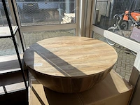 Salontafel mangohout massief look 90cm, sanderz, mangohout, 2025