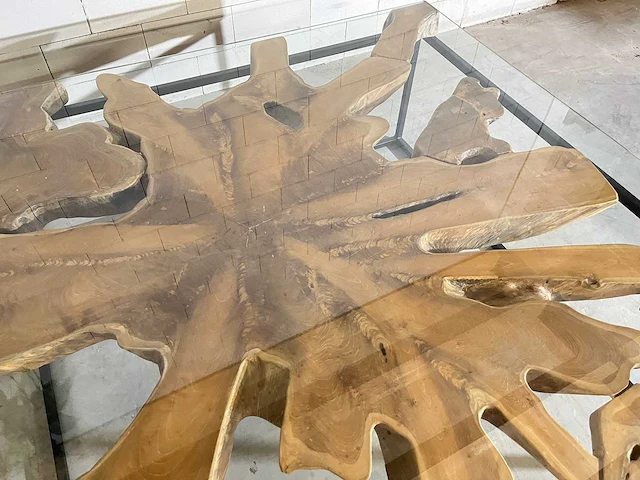 Salontafel met glazen blad - afbeelding 3 van  5