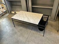 Salontafel met hardsteen blad - afbeelding 1 van  2