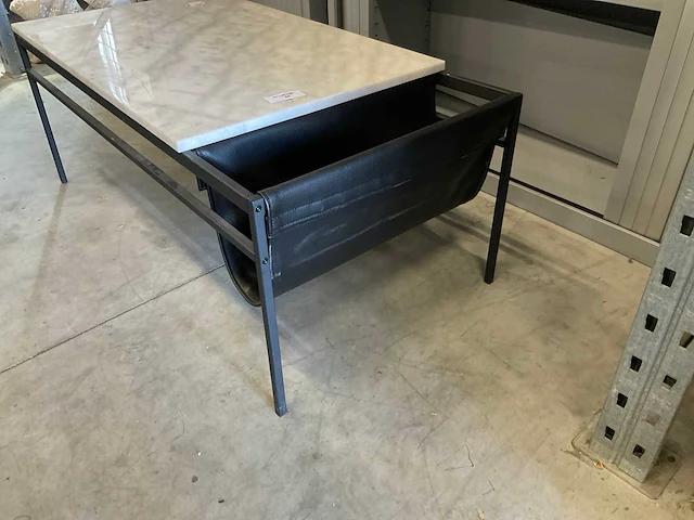 Salontafel met hardsteen blad - afbeelding 2 van  2