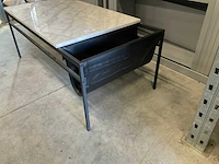Salontafel met hardsteen blad - afbeelding 2 van  2