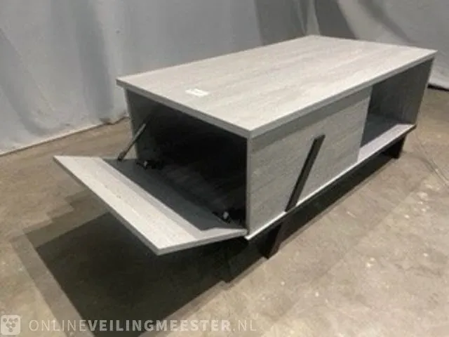 Salontafel met opbergvak, grijs - afbeelding 2 van  7