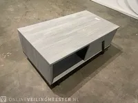 Salontafel met opbergvak, grijs - afbeelding 4 van  7