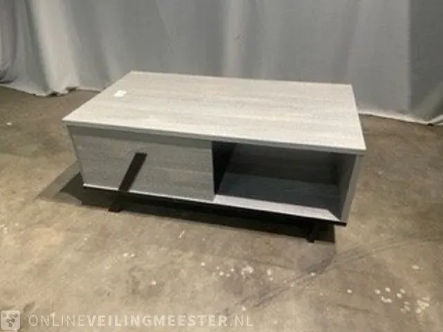 Salontafel met opbergvak, grijs - afbeelding 5 van  7