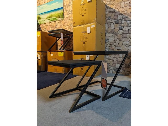 Salontafel nijwie, bon.ct.0021 - zaza, zwart - afbeelding 2 van  6