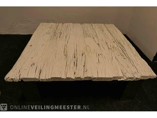 Salontafel oud hout - afbeelding 2 van  9