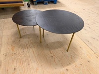 Salontafel set van 2, bruin - afbeelding 6 van  7