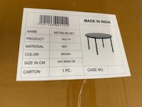 Salontafel set van 2, bruin - afbeelding 7 van  7