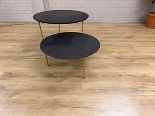 Salontafel set van 2, bruin - afbeelding 1 van  4