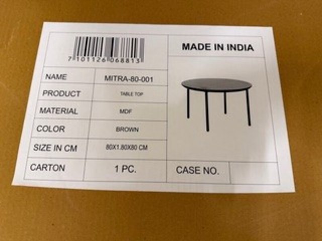 Salontafel set van 2, bruin - afbeelding 4 van  4