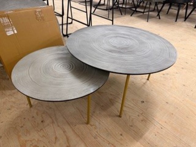 Salontafel set van 2, lichtgrijs - afbeelding 1 van  4