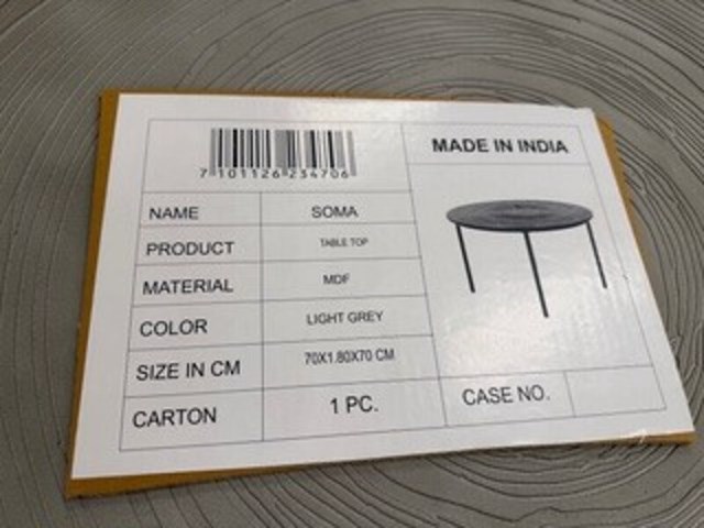 Salontafel set van 2, lichtgrijs - afbeelding 4 van  4