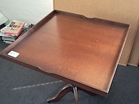 Salontafel / spelborden tafel authentic models, hout - afbeelding 3 van  6