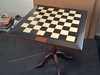 Salontafel / spelborden tafel authentic models, hout - afbeelding 5 van  6