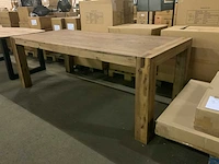 Salzburg l eetkamertafel 220cm acacia grey wash - afbeelding 2 van  7