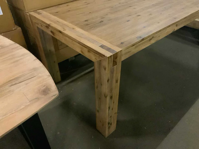 Salzburg l eetkamertafel 220cm acacia grey wash - afbeelding 6 van  7