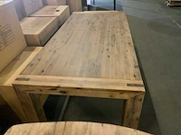 Salzburg l eetkamertafel 220cm acacia grey wash - afbeelding 7 van  7
