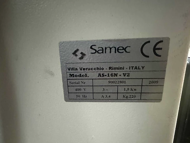 Samec scm - 2009 - as-16n-v2 - langgatboormachine - afbeelding 9 van  10