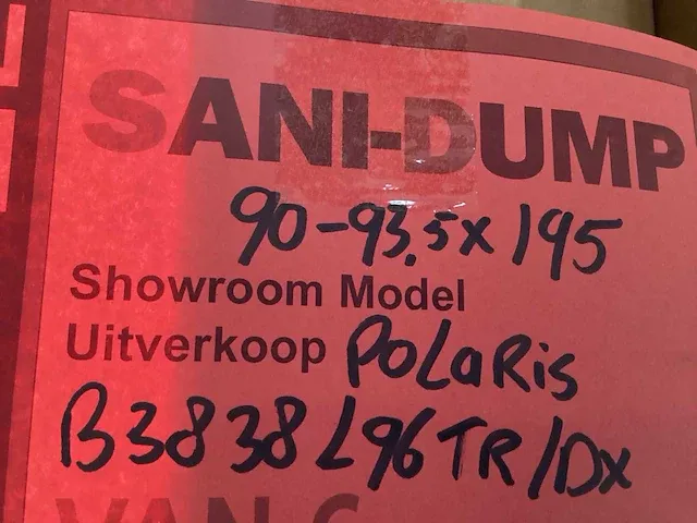 Samo polaris b3838l96tr/dx douchewand - afbeelding 5 van  6