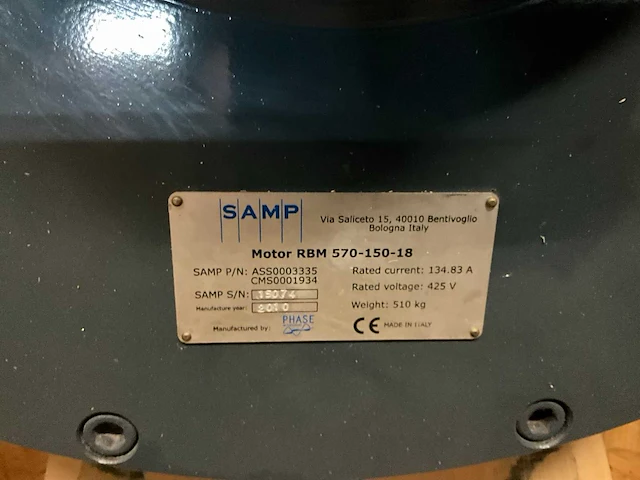 Samp rbm 570-150-18 pmsm elektromotor - afbeelding 3 van  3