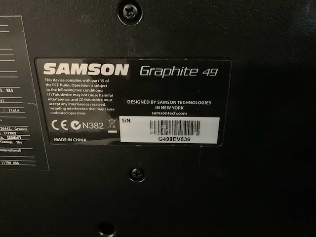 Samson graphite 49 keyboard - afbeelding 2 van  10
