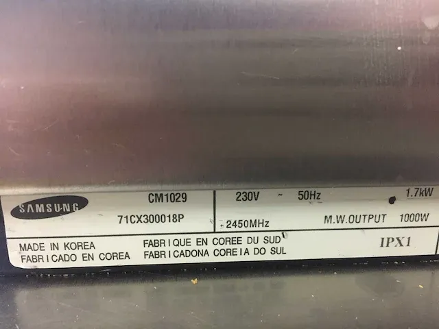 Samsung - cm1029 - magnetron - afbeelding 3 van  3
