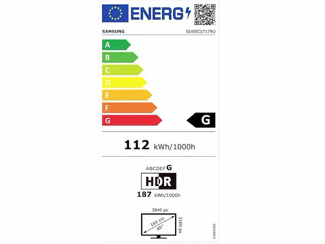 Samsung - gu65cu7179u smart tv - 165,1 cm (65") - 4k ultra hd - zwart - televisie - afbeelding 2 van  8