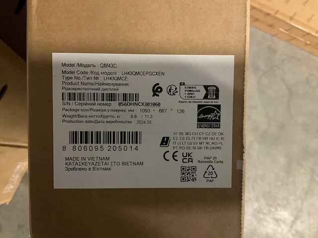 Samsung - led display 43 inch - afbeelding 3 van  3