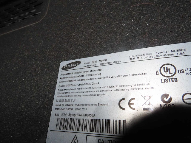 Samsung - lh55mdbplgc/en - flatscreen televisie 55" - afbeelding 2 van  2