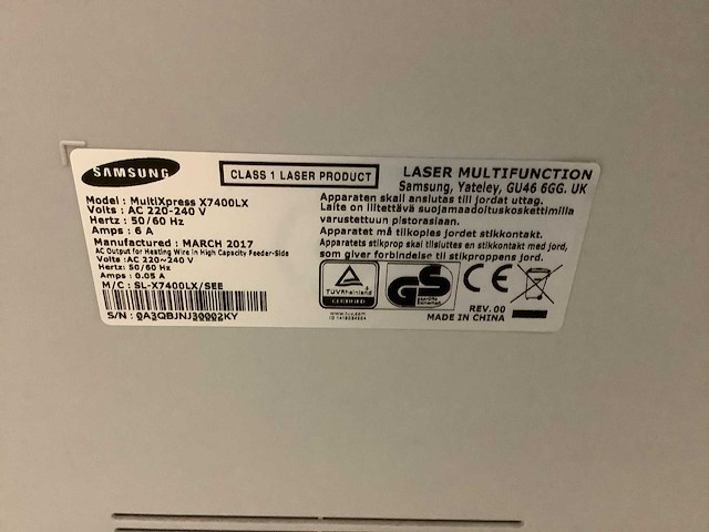 Samsung - multixpress - x7400lx/ x4250lx - printer & scanner (2x) - afbeelding 10 van  17